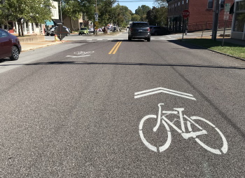 Bike Markings on Street